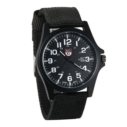 Men's Quartz Watch - 's Minimalist 24H Display, Luminous Dial, Date Calendar, Analog Casual - product detail view 14