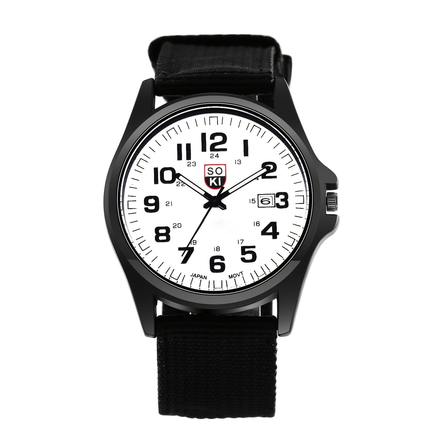 Men's Quartz Watch - 's Minimalist 24H Display, Luminous Dial, Date Calendar, Analog Casual - product detail view 15