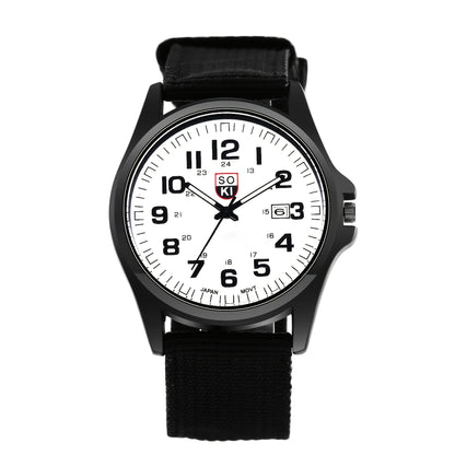Men's Quartz Watch - 's Minimalist 24H Display, Luminous Dial, Date Calendar, Analog Casual - product detail view 15