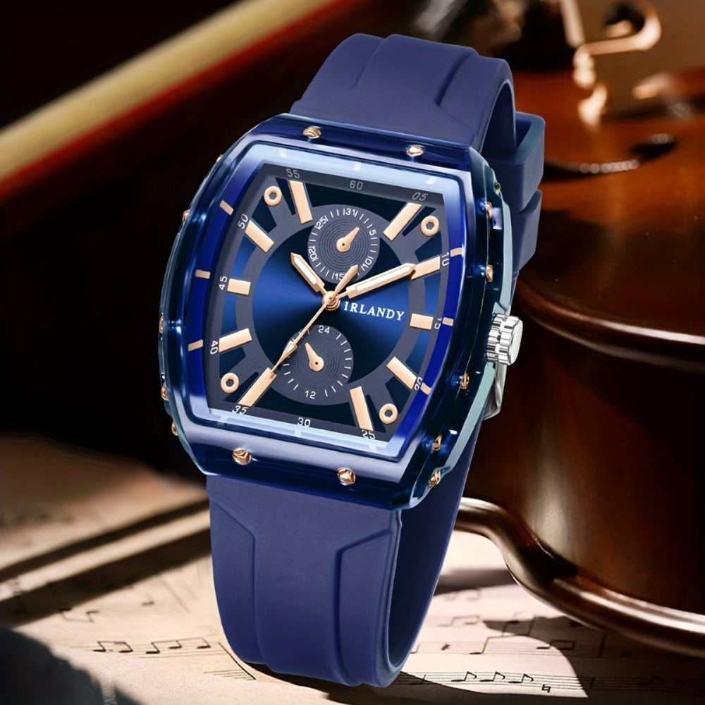 Men's Quartz Watch - 's Minimalist Casual Sports Fashion Wristwatch for , Multi-Color Analog - product detail view 4