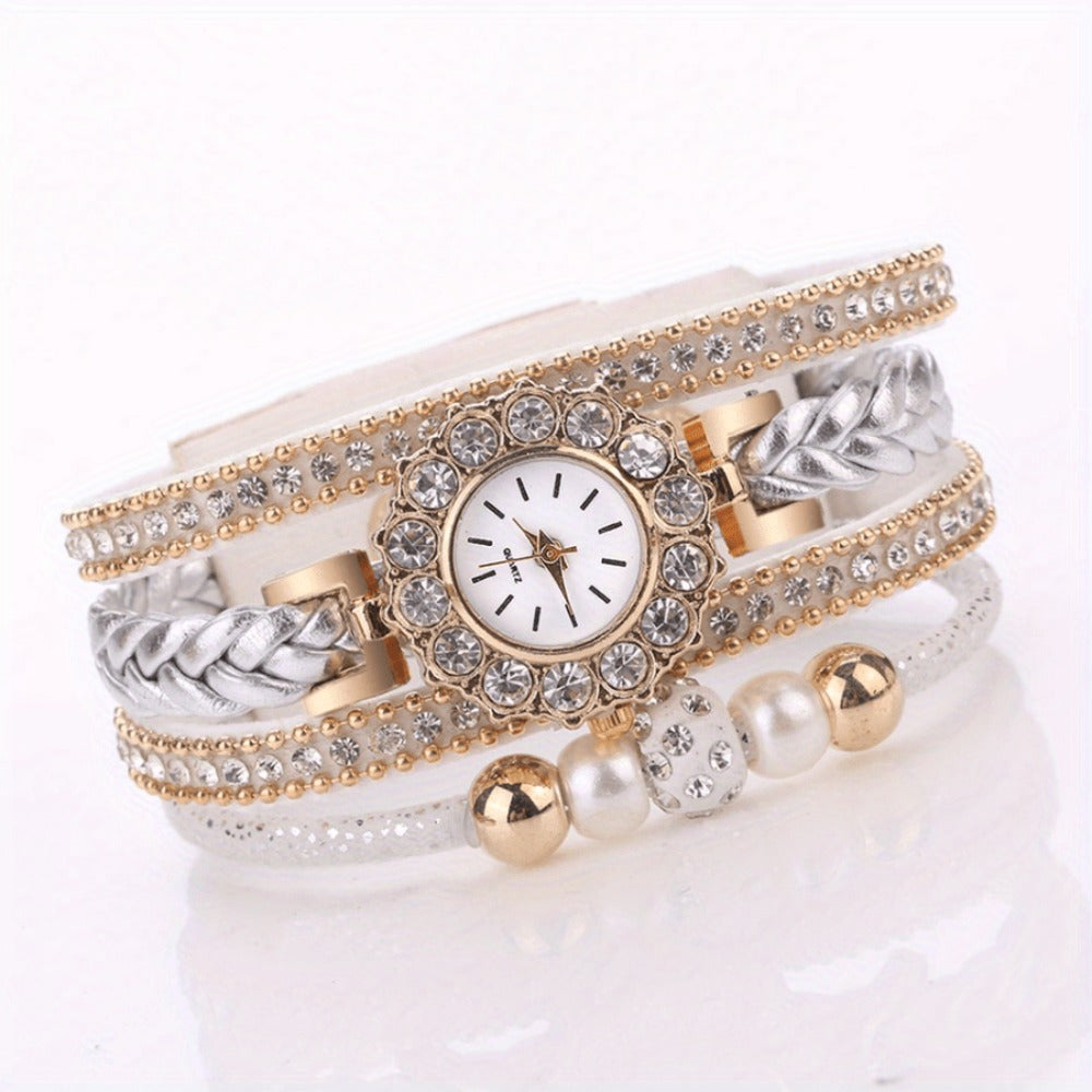 Women's Quartz Watch - 's PU Leather Bracelet Alloy Case Glass Dial Casual Dress Fashion - product detail view 2