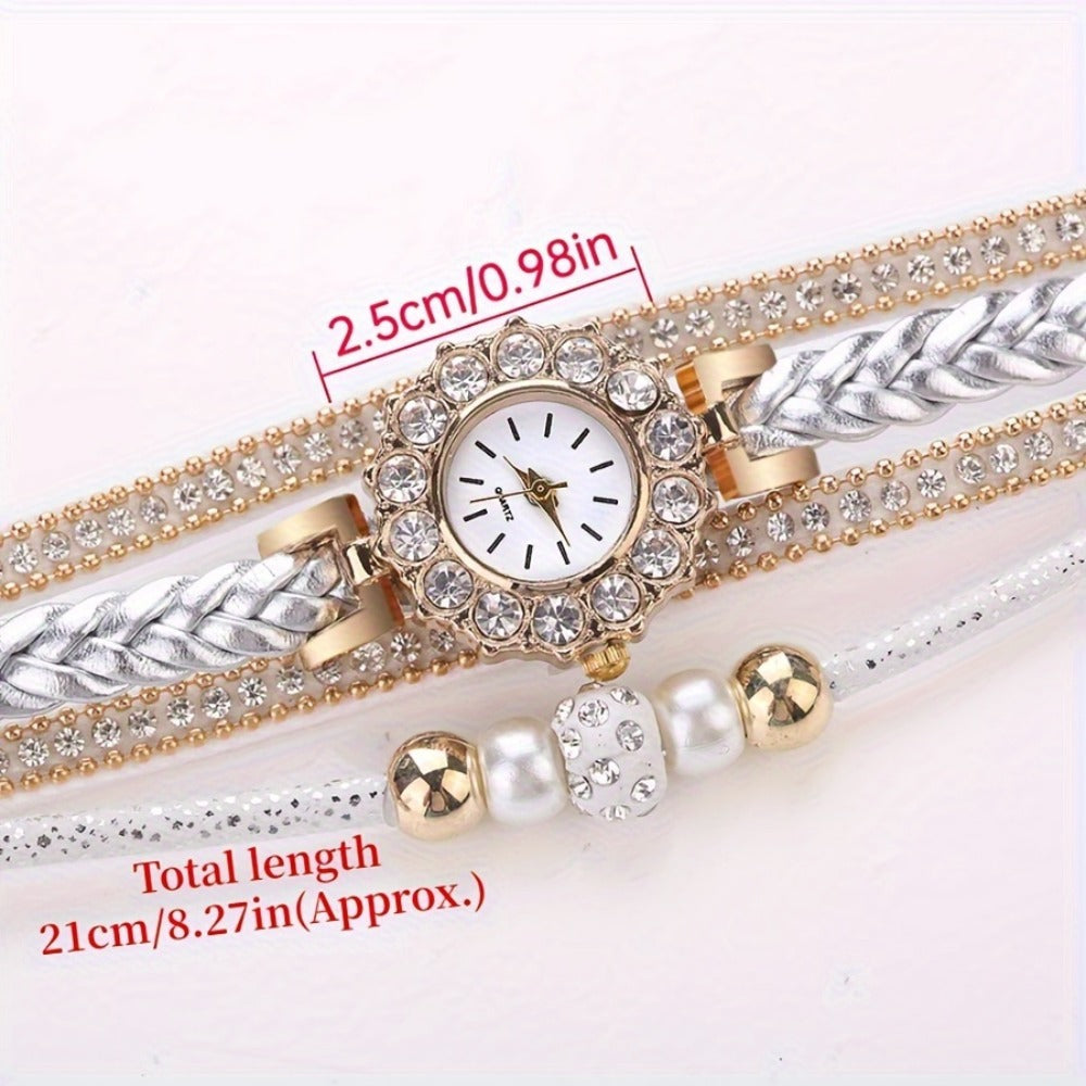 Women's Quartz Watch - 's PU Leather Bracelet Alloy Case Glass Dial Casual Dress Fashion - product detail view 6