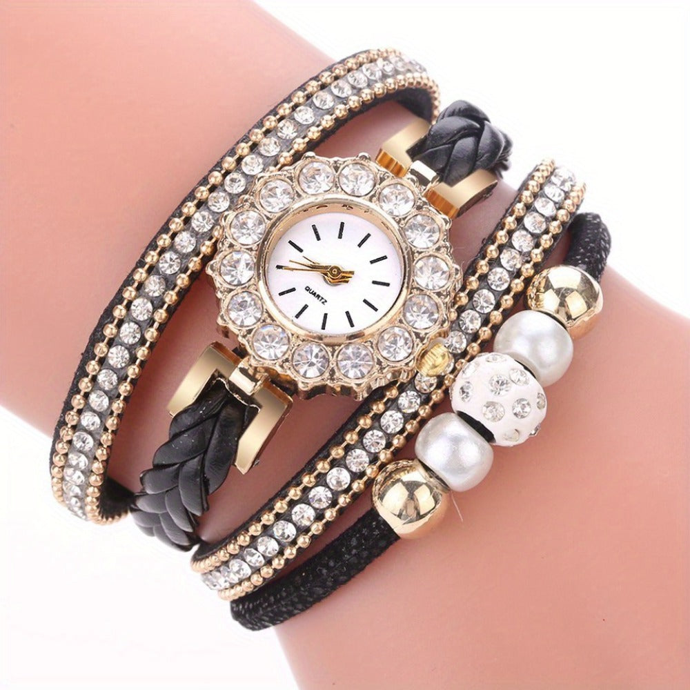 Women's Quartz Watch - 's PU Leather Bracelet Alloy Case Glass Dial Casual Dress Fashion - product detail view 7