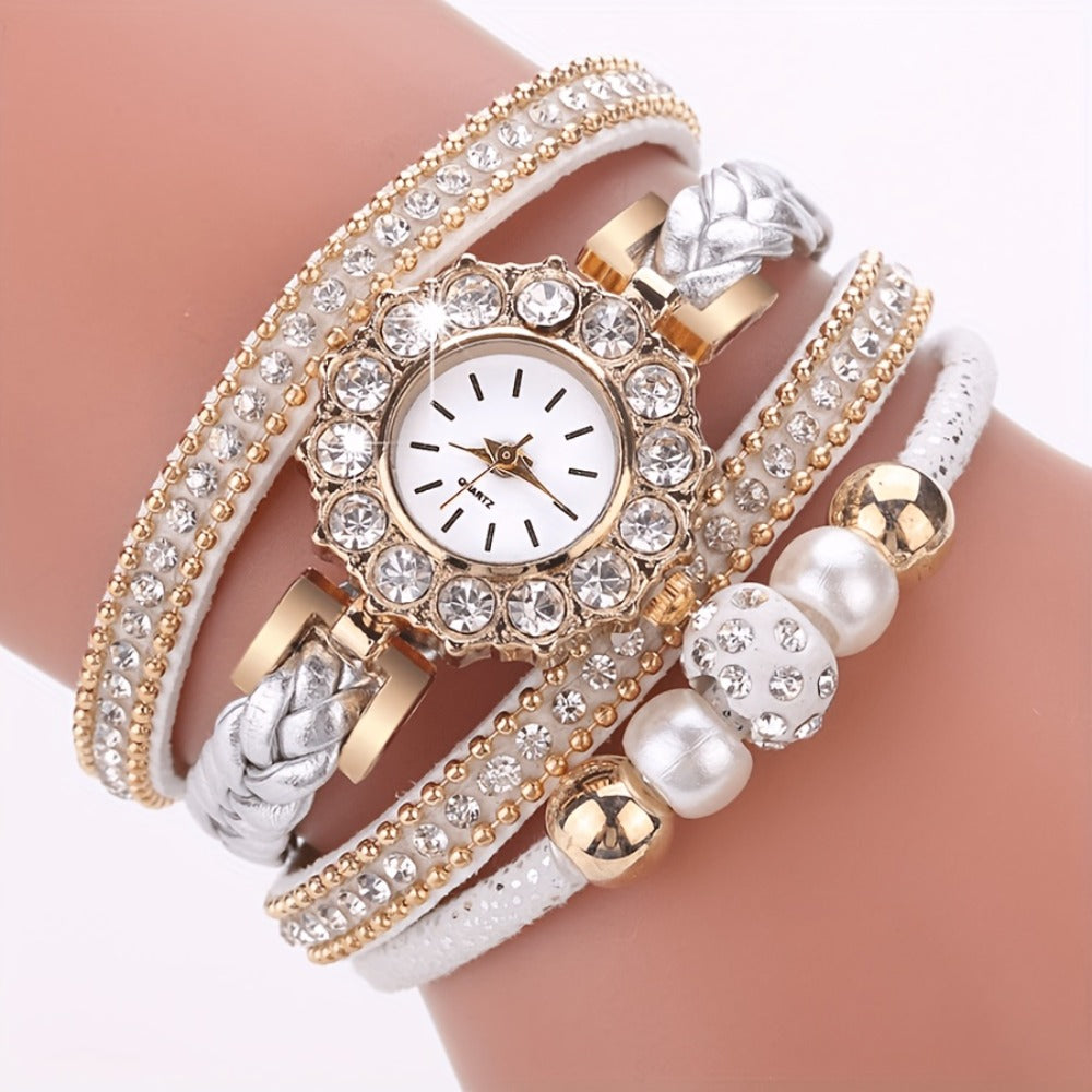 Women's Quartz Watch - 's PU Leather Bracelet Alloy Case Glass Dial Casual Dress Fashion - product detail view 12