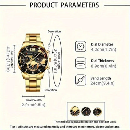 Men's Quartz Watch - 's Set 10pcs Casual Analog Watches Alloy Faux Leather Multiple Colors Date - product detail view 10