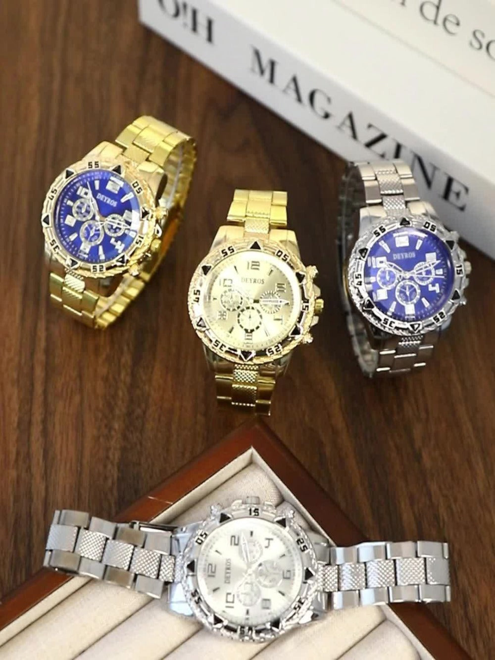 Men's Quartz Watch - 's Set 10pcs Casual Analog Watches Alloy Faux Leather Multiple Colors Date - product detail view 14
