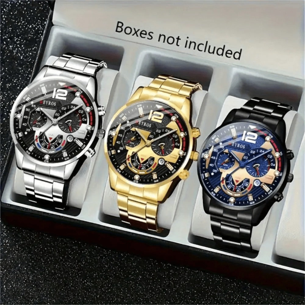 Men's Quartz Watch - 's Set 10pcs Casual Analog Watches Alloy Faux Leather Multiple Colors Date - product detail view 17
