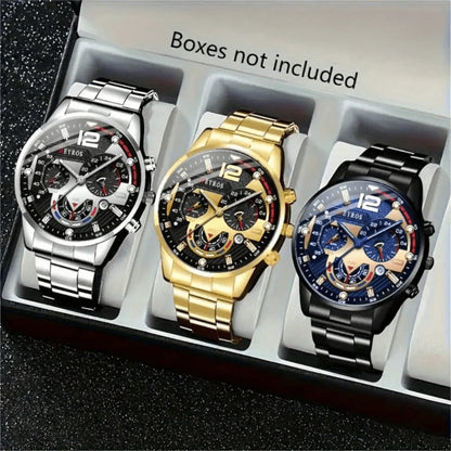 Men's Quartz Watch - 's Set 10pcs Casual Analog Watches Alloy Faux Leather Multiple Colors Date - product detail view 17