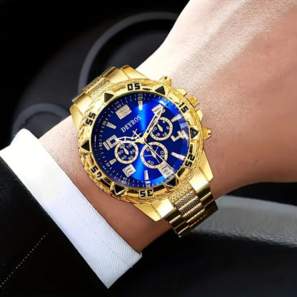 Men's Quartz Watch - 's Set of 2 | Stainless Steel Case, Silicone Strap, Business Casual - product detail view 8