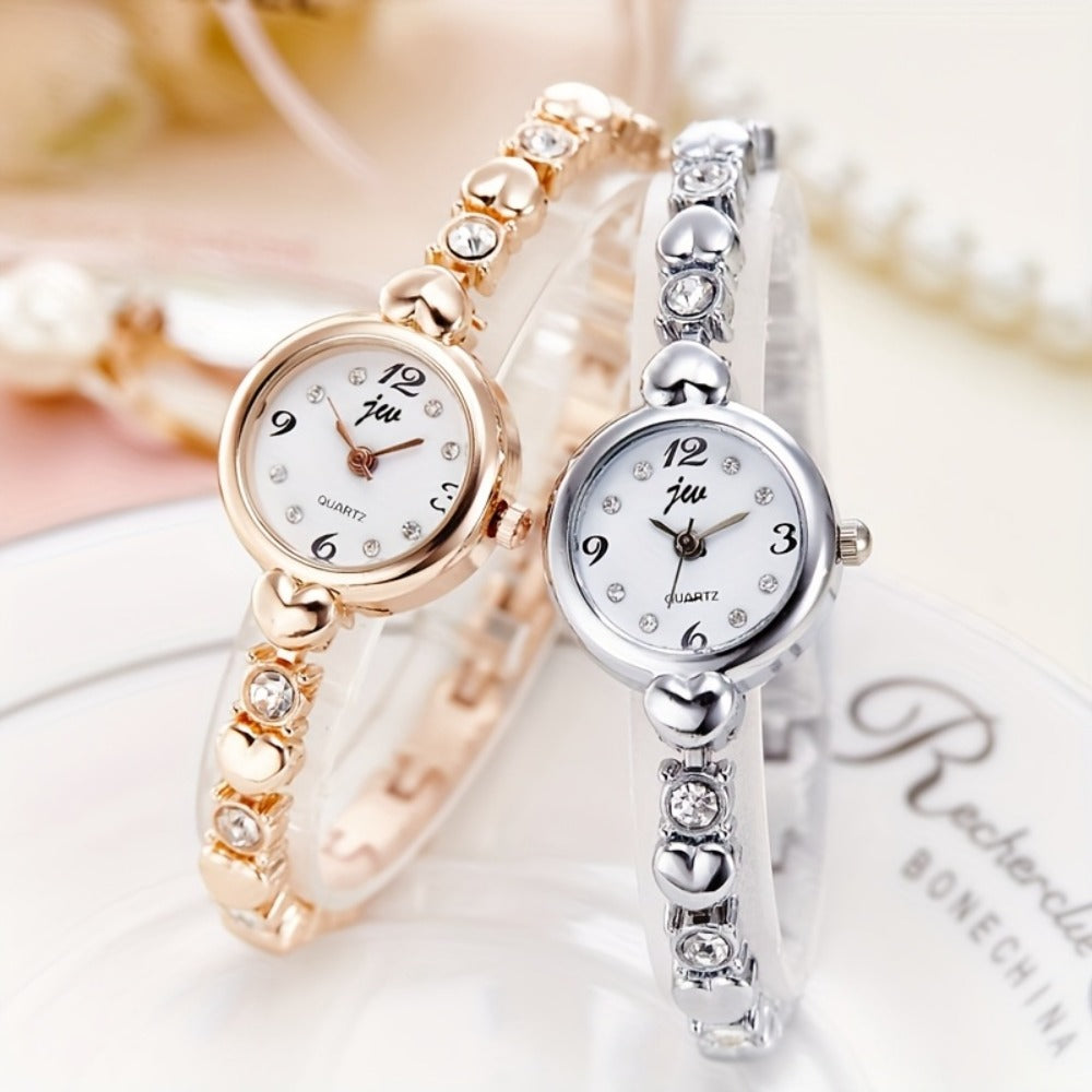 Women's Quartz Watch - 's Slim Bracelet Petite Dial Minimalist Ladies Wristwatch Alloy Case - main product view