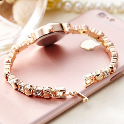 Women's Quartz Watch - 's Slim Bracelet Petite Dial Minimalist Ladies Wristwatch Alloy Case - product detail view 4