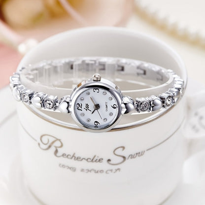 Women's Quartz Watch - 's Slim Bracelet Petite Dial Minimalist Ladies Wristwatch Alloy Case - product detail view 7