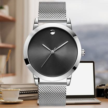 Men's Quartz Watch - 's Stainless Steel Casual Minimalist Wristwatch with Metal Band Elegant - product detail view 8