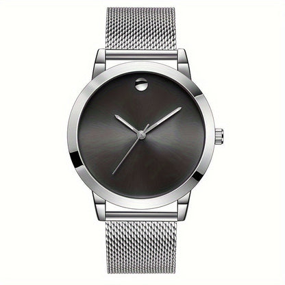 Men's Quartz Watch - 's Stainless Steel Casual Minimalist Wristwatch with Metal Band Elegant - product detail view 15