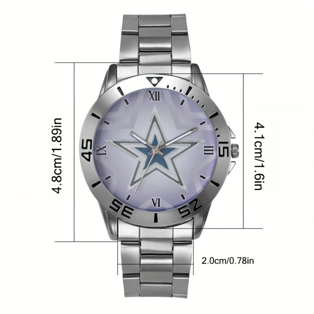Men's Quartz Watch - 's Stainless Steel Classic Round Dial Analog Wristwatch for , Casual - product detail view 2