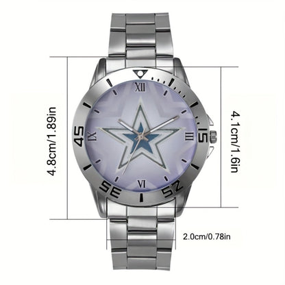 Men's Quartz Watch - 's Stainless Steel Classic Round Dial Analog Wristwatch for , Casual - product detail view 2