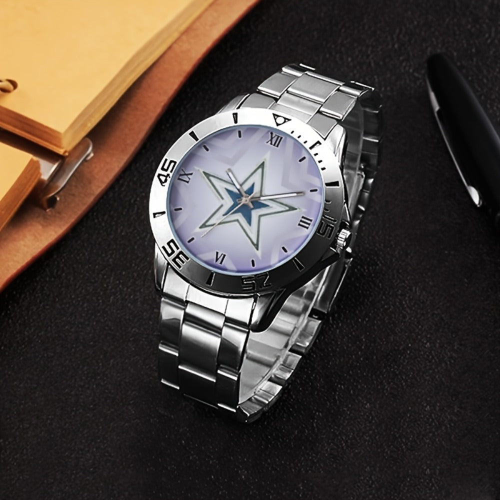 Men's Quartz Watch - 's Stainless Steel Classic Round Dial Analog Wristwatch for , Casual - product detail view 4