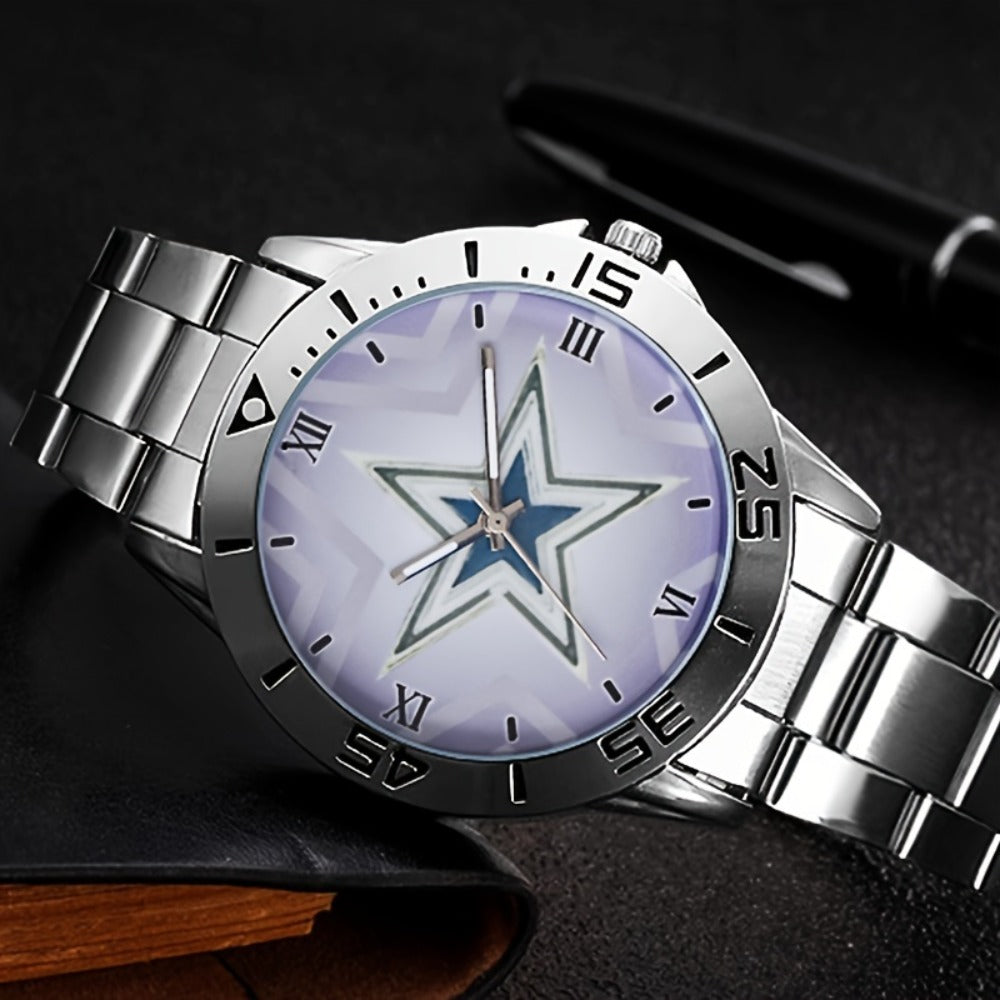 Men's Quartz Watch - 's Stainless Steel Classic Round Dial Analog Wristwatch for , Casual - product detail view 5
