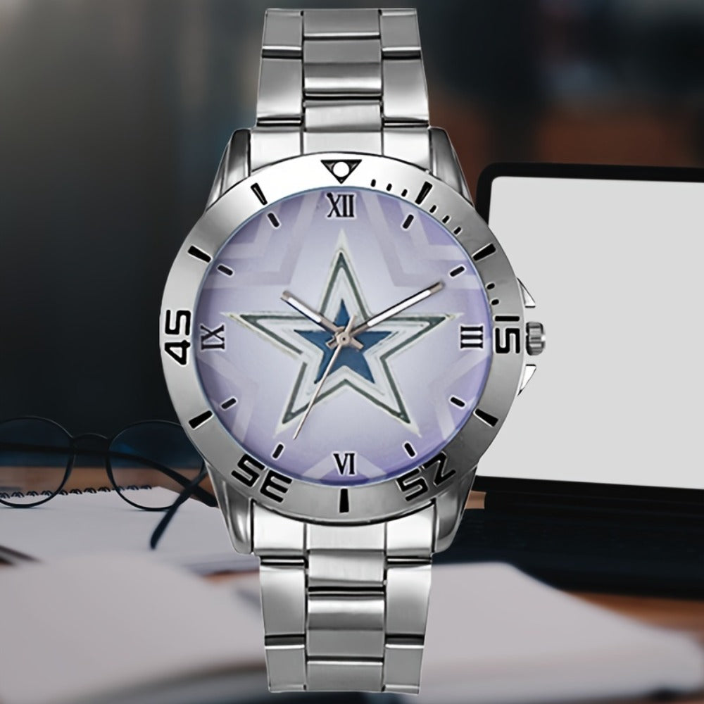 Men's Quartz Watch - 's Stainless Steel Classic Round Dial Analog Wristwatch for , Casual - product detail view 6