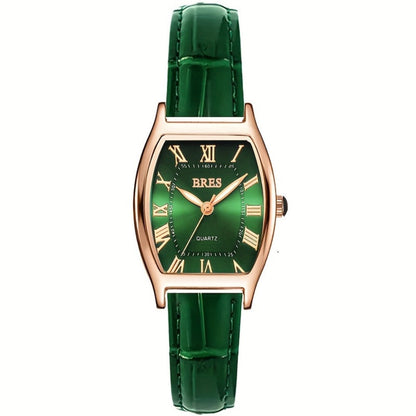 Women's Quartz Watch - 's Tonneau Faux Leather Strap Zinc Alloy Case Barrel Shaped Analog - product detail view 2