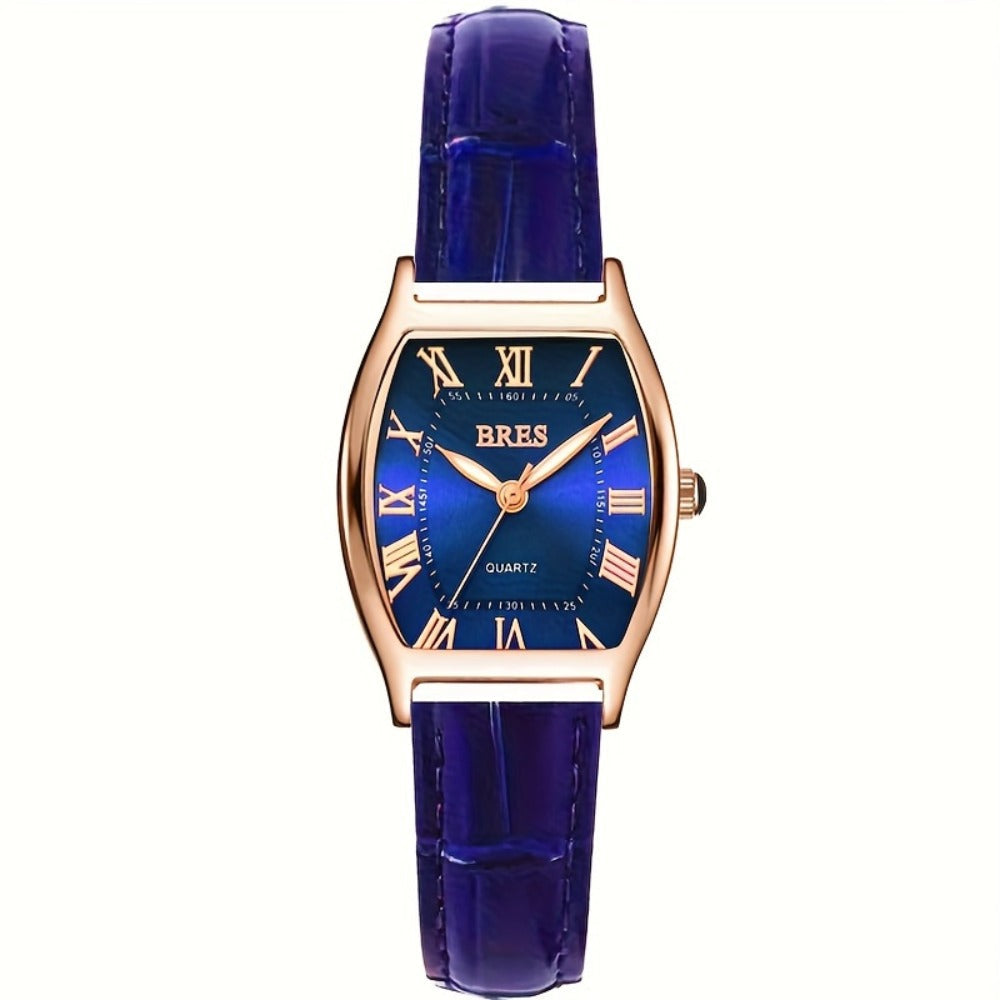 Women's Quartz Watch - 's Tonneau Faux Leather Strap Zinc Alloy Case Barrel Shaped Analog - product detail view 7