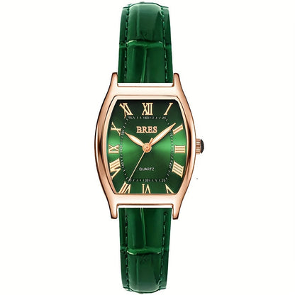 Women's Quartz Watch - 's Tonneau Faux Leather Strap Zinc Alloy Case Barrel Shaped Analog - product detail view 17