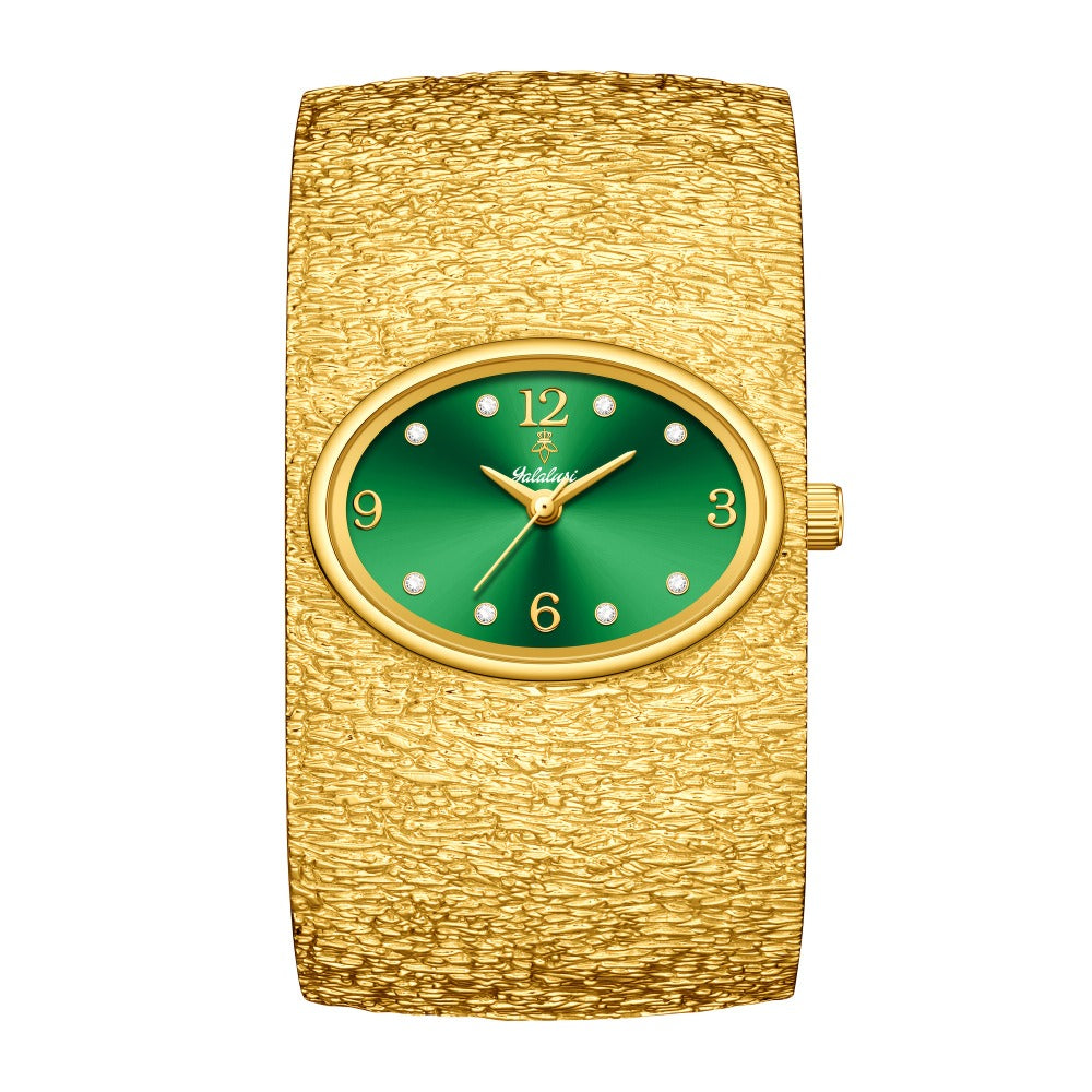 Women's Quartz Watch - 's Vintage Rhinestone Oval Dial Zinc Alloy Case Analog Wristwatch Elegant - product detail view 3