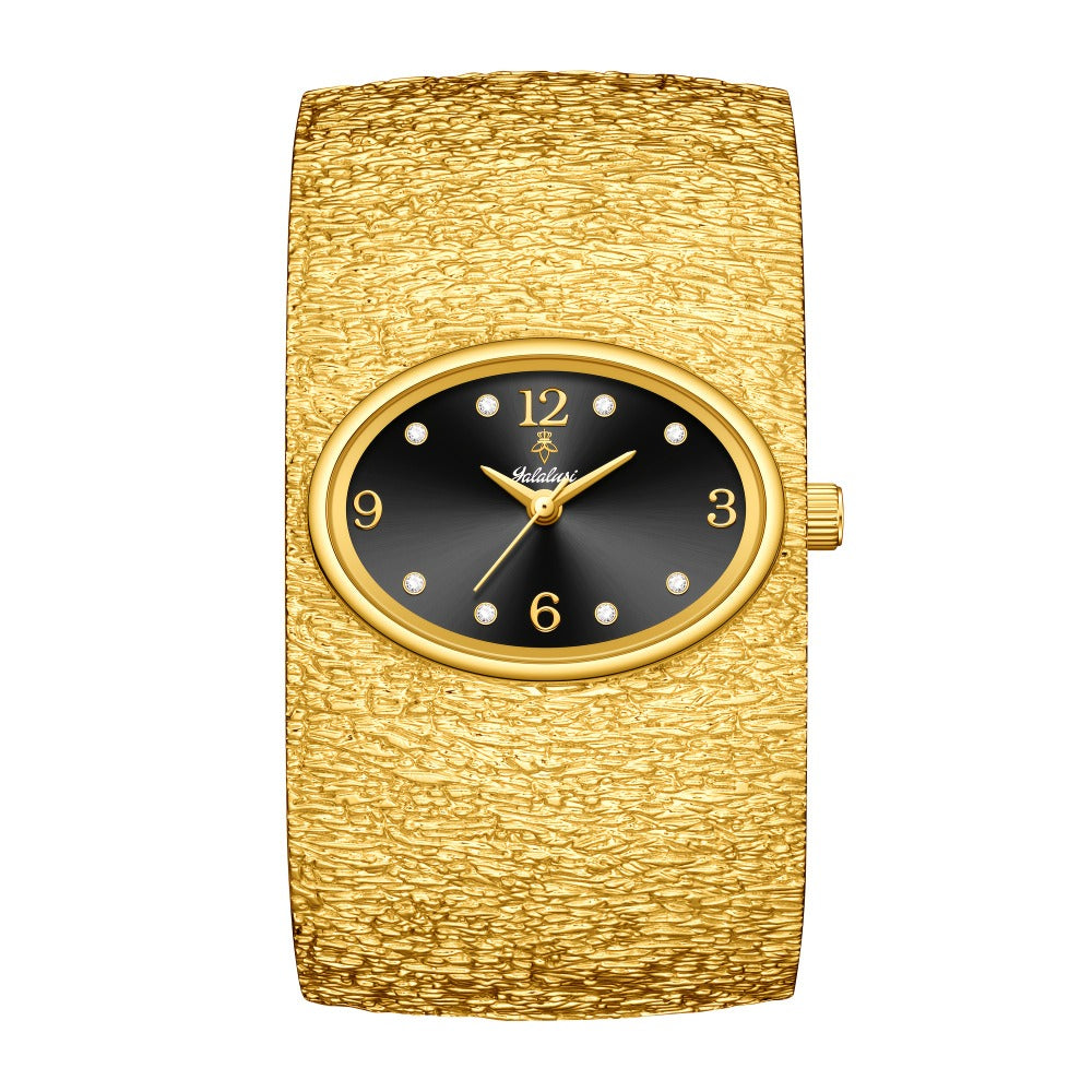 Women's Quartz Watch - 's Vintage Rhinestone Oval Dial Zinc Alloy Case Analog Wristwatch Elegant - product detail view 7