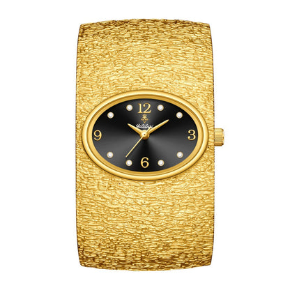 Women's Quartz Watch - 's Vintage Rhinestone Oval Dial Zinc Alloy Case Analog Wristwatch Elegant - product detail view 7