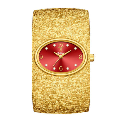 Women's Quartz Watch - 's Vintage Rhinestone Oval Dial Zinc Alloy Case Analog Wristwatch Elegant - product detail view 9