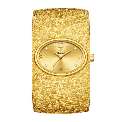 Women's Quartz Watch - 's Vintage Rhinestone Oval Dial Zinc Alloy Case Analog Wristwatch Elegant - product detail view 11