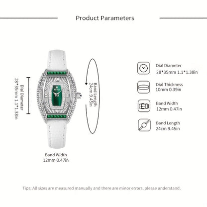Women's Quartz Watch - 's Vintage Tonneau RUIQI Elegant Analog PU Leather Strap Alloy Case Round - product detail view 4