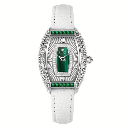 Women's Quartz Watch - 's Vintage Tonneau RUIQI Elegant Analog PU Leather Strap Alloy Case Round - product detail view 5