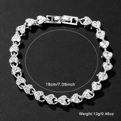 Women's Quartz Watch - Set 2pcs Vintage Heart-Shaped Chain Elegant Pointer Style Ladies - product detail view 4