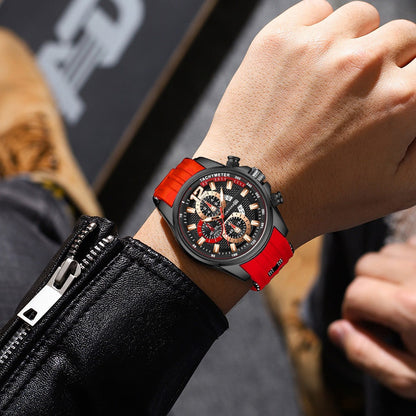 Men's Quartz Watch - Silicone for Fashion Casual Date Display Sport Wristwatch Sporty Design - product detail view 23