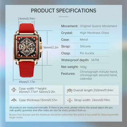 Men's Quartz Watch - SKMEI Chronograph Date Display Luminous Hands 3ATM Waterproof Casual - product detail view 9