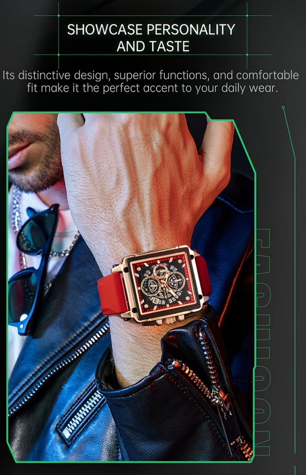 Men's Quartz Watch - SKMEI Chronograph Date Display Luminous Hands 3ATM Waterproof Casual - product detail view 16