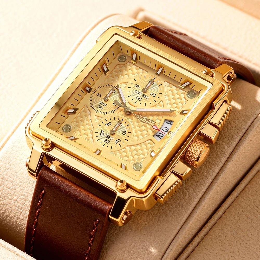 Men's Quartz Watch - SKMEI Chronograph Date Display Luminous Hands 3ATM Waterproof Casual - product detail view 29