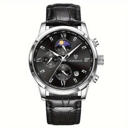 Men's Quartz Watch - Sport Waterproof Chronograph for Luminous Calendar Wristwatch, Casual - product detail view 7