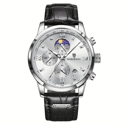 Men's Quartz Watch - Sport Waterproof Chronograph for Luminous Calendar Wristwatch, Casual - product detail view 9