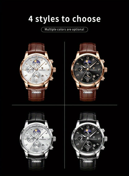 Men's Quartz Watch - Sport Waterproof Chronograph for Luminous Calendar Wristwatch, Casual - product detail view 19