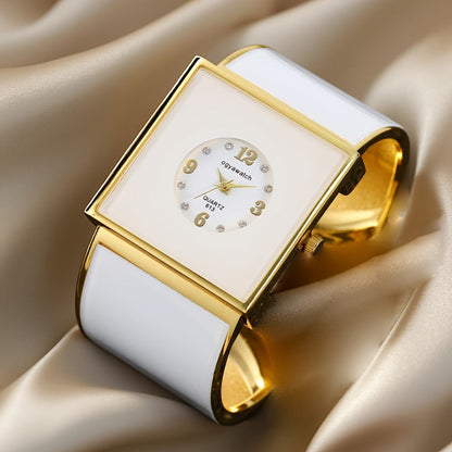 Women's Quartz Watch - Square for Sophisticated Wristwatch, Minimalist Rectangle Dial, Fashion - main product view
