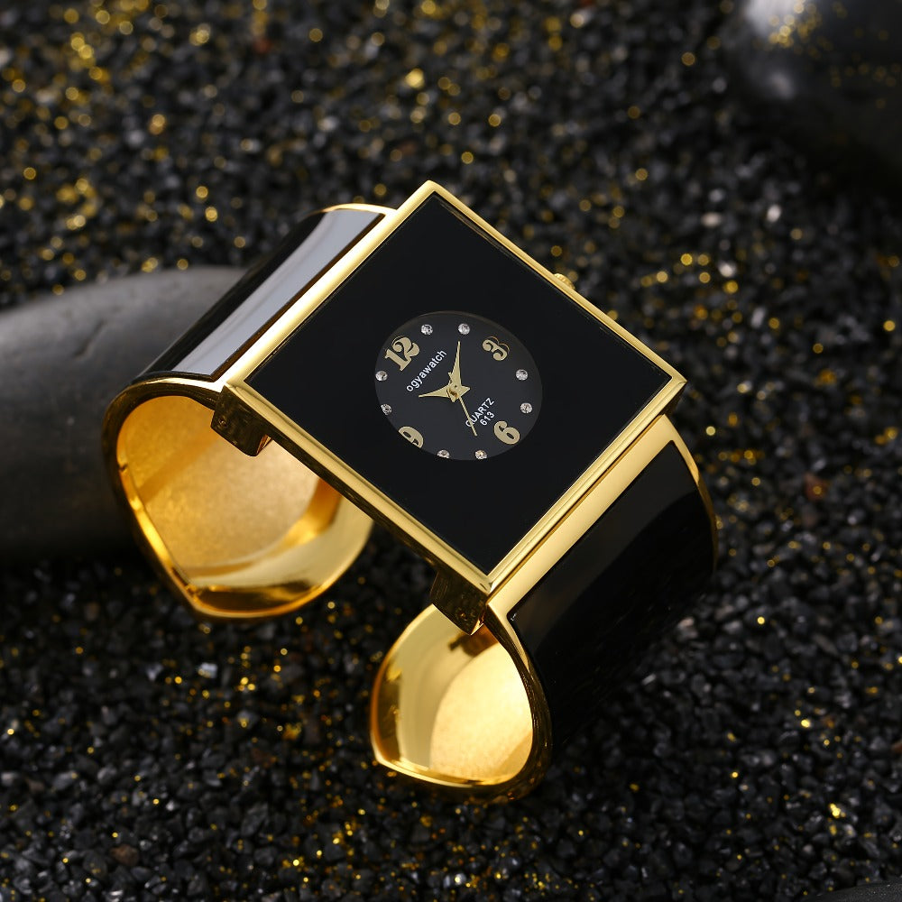 Women's Quartz Watch - Square for Sophisticated Wristwatch, Minimalist Rectangle Dial, Fashion - product detail view 4