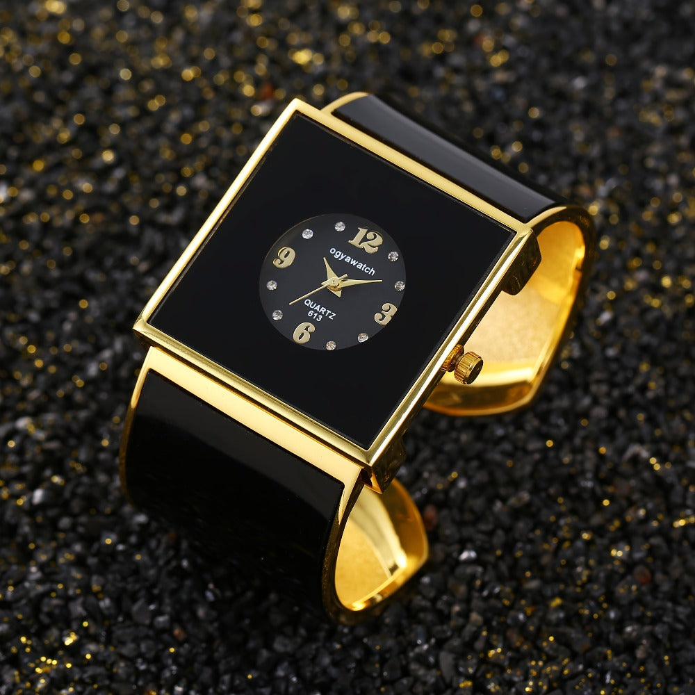 Women's Quartz Watch - Square for Sophisticated Wristwatch, Minimalist Rectangle Dial, Fashion - product detail view 5