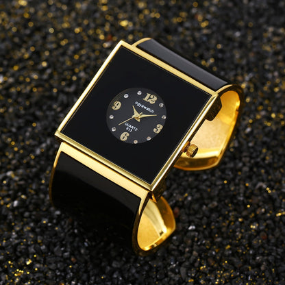 Women's Quartz Watch - Square for Sophisticated Wristwatch, Minimalist Rectangle Dial, Fashion - product detail view 5
