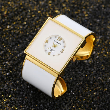 Women's Quartz Watch - Square for Sophisticated Wristwatch, Minimalist Rectangle Dial, Fashion - product detail view 7