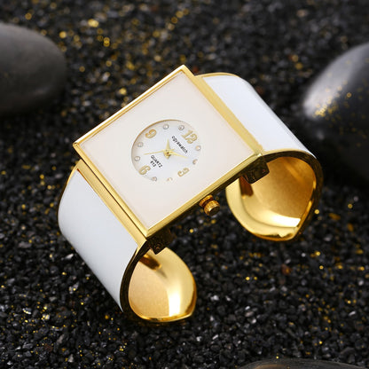 Women's Quartz Watch - Square for Sophisticated Wristwatch, Minimalist Rectangle Dial, Fashion - product detail view 8