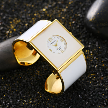 Women's Quartz Watch - Square for Sophisticated Wristwatch, Minimalist Rectangle Dial, Fashion - product detail view 9