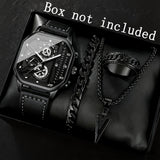 4Pc Black silvery Set