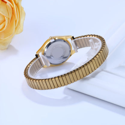 Men's Quartz Watch - Stretch Elastic Expandable Strap Analog Wristwatch Large Arabic Numerals - product detail view 6
